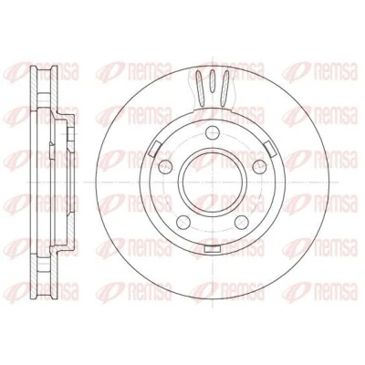 Abbildung von REMSA 6581.10 Bremsscheibe Vorderachse 278, 278 32 5 Belüftet CHEVROLET: Trans Sport, OPEL: Sintra, BUICK: Lesabre VIII