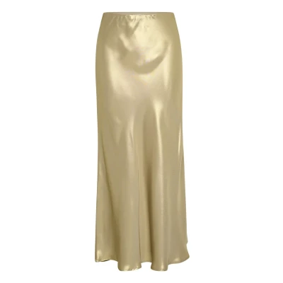 Abbildung von Part Two Laurinas Maxirock, Damen, Größe: 34, Gold metallic