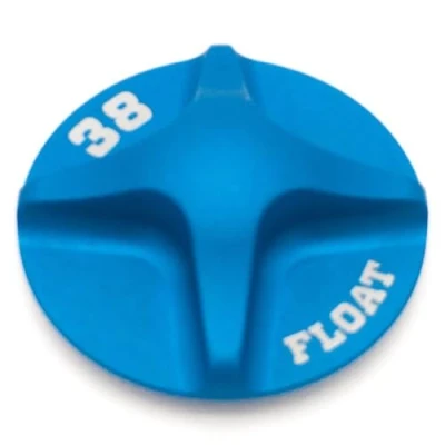 Abbildung von (T) Federteile: 2021 38 FLOAT Air Topcap, Al, Blue Ano (Dichtung 029 03 008 zu diesem Teil hinzufügen)