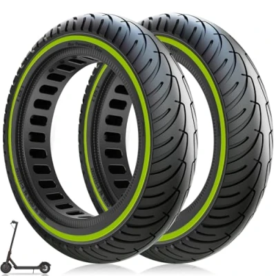 Abbildung von Amitor E Scooter Reifen 8 1/2 x2 Vollgummi für Xiaomi 1S Pro 2 Mi 3 M365 Elektro Scooter, 50/75 6.1 Solide Ersatzreifen Durchstoßfe, Vollgummireifen 8,5 Zoll Abriebfest und rutschfest