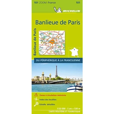 Abbildung von Michelin Vororte von Paris: Straßen und Tourismuskarte 1:53.000; Auflage 2021 (MICHELIN Zoomkarten)