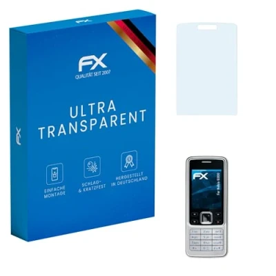 Abbildung von atFoliX Schutzfolie kompatibel mit Nokia 6300 Folie, ultraklare FX Displayschutzfolie (3X)