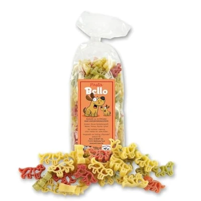 Abbildung von Bull &amp; Bear bunte Hunde Nudeln, 250g, Motivnudeln aus Hartweizengrieß, handgefertigt in deutscher Manufaktur, Pasta Geschenk