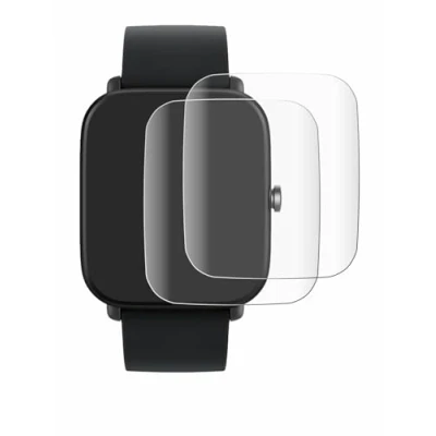 Abbildung von BROTECT 2 Stück Full Cover Schutzfolie für Huami Amazfit Bip U Pro Screen Displayschutz Folie [3D Curved, Anti Fingerprint, Kristall Klar]