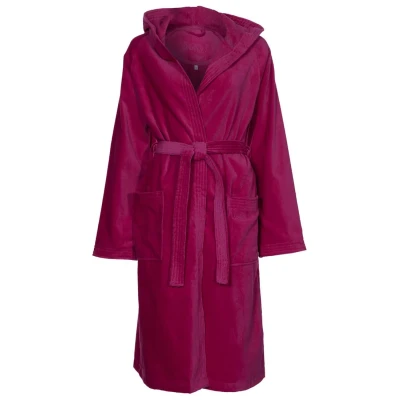 Abbildung von Vossen Texas Unisex Bademantel, Größe: Small, Cranberry