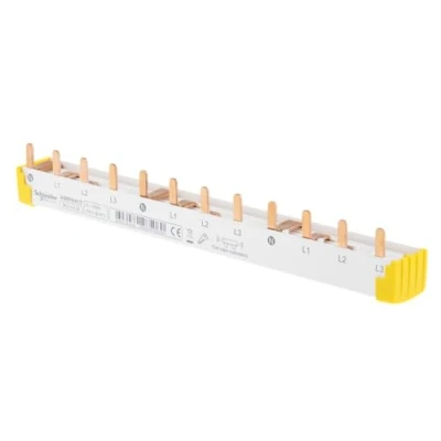 Abbildung von Schneider Electric A9XPH412 Phasenschiene Steg, ablängbar, 4P, 12 TE, 100A, grau
