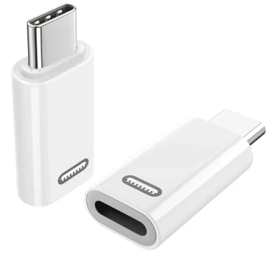 Abbildung von TiMOVO Lightning Buchse auf USB C Stecker Adapter, 2 Stück Adapter mit PD 35W Schnell Laden/Datenübertragung für iPhone 15/16/Pro/Pro Max/Plus/iPad Pro/Air