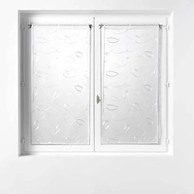 Abbildung von Douceur d&#039;Intérieur, 1 Paar Gardinen, 2 x 60 160 cm, Weiß