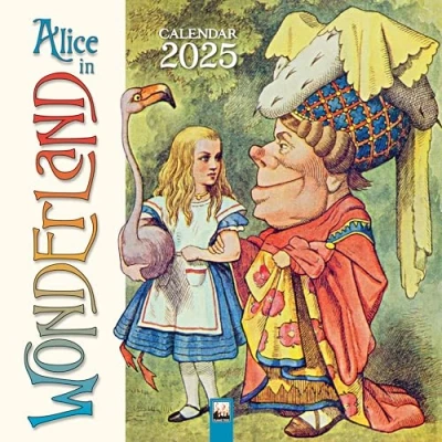 Abbildung von Alice in Wonderland im Wunderland 2025: Original Flame Tree Publishing Kalender [Kalender] (Wall Kalender)