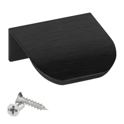 Abbildung von SO TECH® Möbelgriff BLANKETT TOMMY schwarz gebürstet 40 350 mm, mm incl. Schrauben