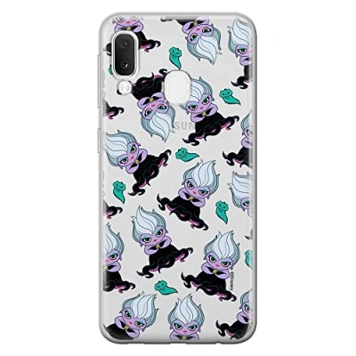 Abbildung von ERT GROUP Handyhülle für Samsung A20e Original und offiziell Lizenziertes Disney Muster Ursula 005 optimal an die Form des Handy angepasst, teilweise transparent