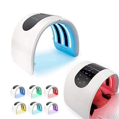 Abbildung von foreverLily LED Gesichtsmasken Lichttherapie, 7 Farben PDT Gesichtspflegemaske Photonentherapie Gesichtsmaske zur Hautverjüngung Gesichtspflegegerät für Anti Aging Faltenentfernung Hautstraffung