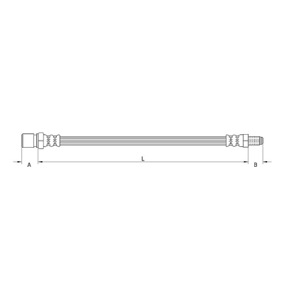 Abbildung von METZGER 4111689 Bremsschläuche 414 VOLKSWAGEN: Kaefer, Kaefer Cabrio