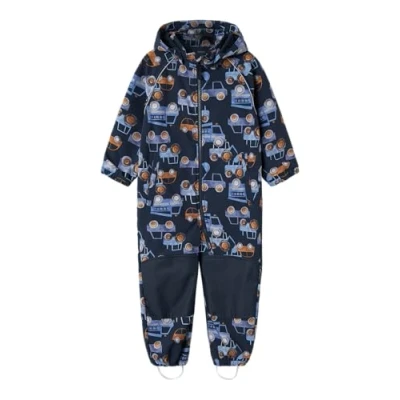 Abbildung von NAME IT Jungen NMMALFA08 Softshell Suit AOP1 FO NOOS Regenanzug, Blau, 92