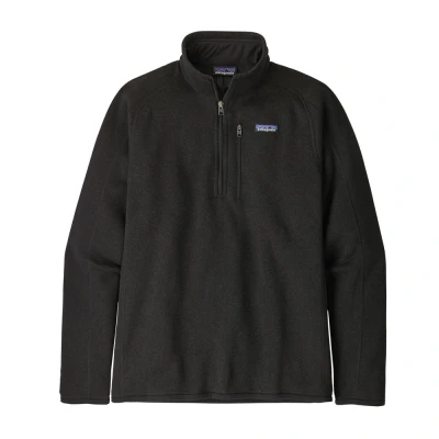 Abbildung von Patagonia Better Sweater 1/4 ZIP Strickpullover, Herren, Größe: XXL, Black