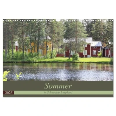 Abbildung von Sommer in Schwedens Lappland (Wandkalender 2025 DIN A3 quer), CALVENDO Monatskalender