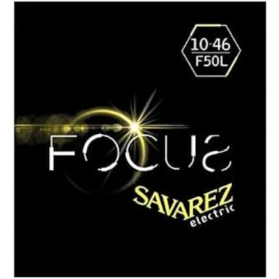 Abbildung von Savarez E Gitarre Saiten Focus Stainless Steel Satz Light .010 .046 F50L