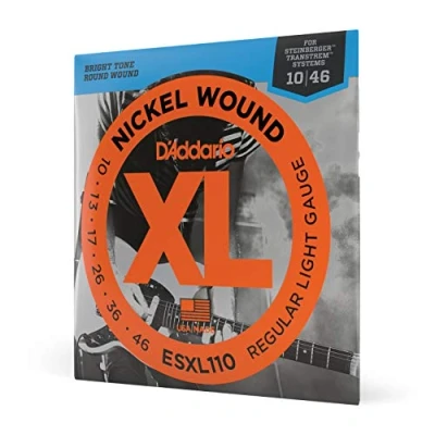 Abbildung von D&#039;Addario E Gitarren Saiten Gitarrensaiten Gitarre Electric Guitar Strings ESXL110 Satz Double Ball End 010&#039; 046&#039;