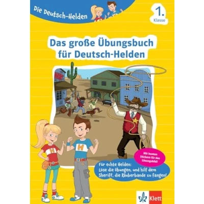 Abbildung von Klett Die Deutsch Helden Das große Übungsbuch für Helden: 1. Klasse Grundschule (mit Stickern)