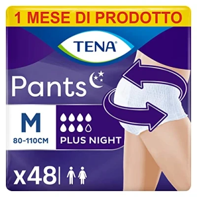 Abbildung von Tena Pants Plus Night M, 4 Packungen mit 12 Protektoren