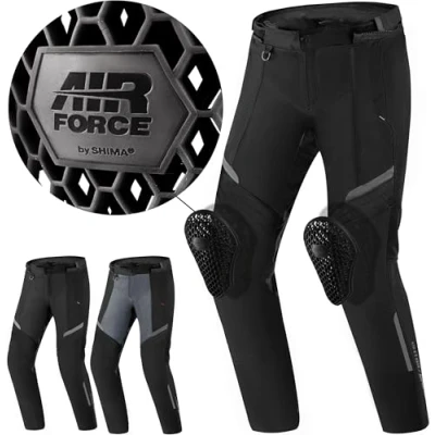 Abbildung von SHIMA Unisex Rush 2.0 Motorradkombi, Herren Hose/Regular/Schwarz, XL EU