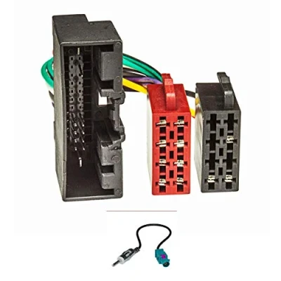 Abbildung von tomzz Audio 7015 006 Radio Adapter Kabel Set kompatibel mit Ford ab 2010 Focus Fiesta C Max B Kuga Transit Tourneo Landrover auf ISO Norm