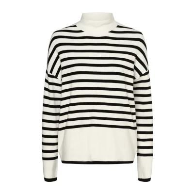 Abbildung von comma Strickpullover, Damen, Größe: 34, Schwarz ecru