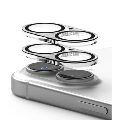 Abbildung von Ringke Camera Glass [2 Stück] Kompatibel mit iPhone 16 Plus / Kameraschutz, HD Qualität Gehärtetes Glas Vollschutz Schutzfolie für Kamera