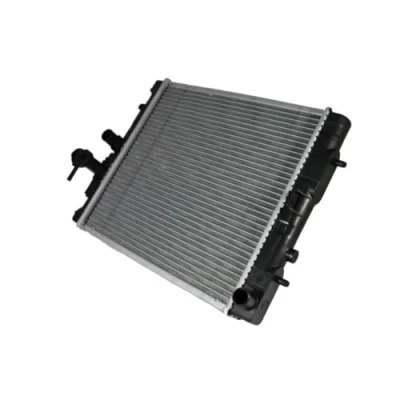 Abbildung von THERMOTEC D71001TT Kühler, Motorkühlung Kupfer, Kunststoff für Fahrzeuge mit/ohne Klimaanlage 380 370 17 Schaltgetriebe Kühlrippen gelötet