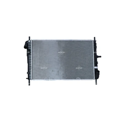 Abbildung von NRF 509641 Kühler, Motorkühlung Aluminium 618 397 26 mit Anbauteilen Kühlrippen gelötet FORD: MONDEO 3 Kombi, 3, Stufenheck