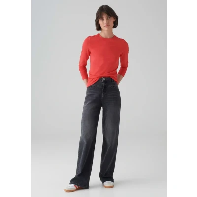 Abbildung von Opus Smilla ROS Langarmshirt, Damen, Größe: 38, Sweet red