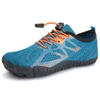 Abbildung von IceUnicorn Barfußschuhe Kinder Badeschuhe Junge Mädchen Barfussschuhe Aquaschuhe Atmungsaktiv Traillaufschuhe (Nary,29EU)