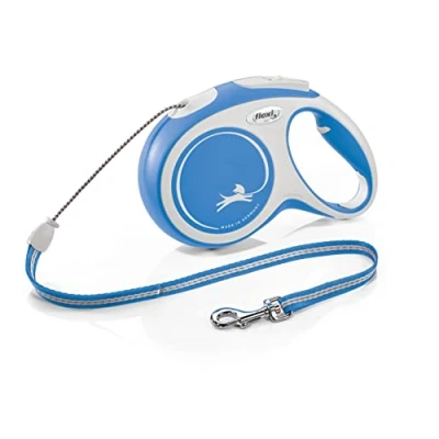 Abbildung von Kerbl Flexi Leine New Comfort, Hundeleine Katzenleine Rollleine, 3 8m 8 20kg, Blau, 4000498043134