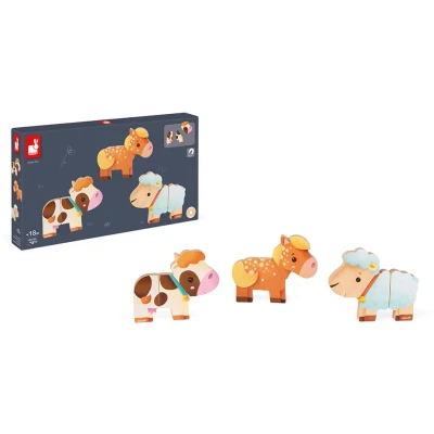 Abbildung von Janod Magnetic Figures Farm 3 Pcs