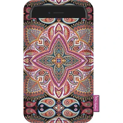 Abbildung von Bertoni Handytasche aus Filz kompatibel mit iPhone 13/13 Pro/12/12 Pro/11/11 Pro/X/XR/XS, Galaxy S21/S20/S10/S9/S8/A40, P30, P20 Phone Cover Boho Rosa Handyhülle Smartphone Tasche (Polka)