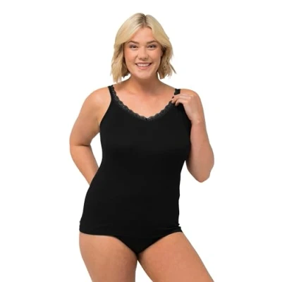 Abbildung von Ulla Popken Unterhemd/shirt, Damen, Größe: 46/48, Schwarz