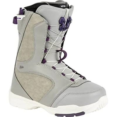 Abbildung von ATOMIC Damen Nitro Flora TLS Boot &#039;23 Snowboardboot, Grey Purple, MP 25,5 // EU 39 1/3 US 8