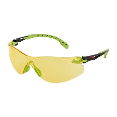 Abbildung von 3M Solus Safety Glasses, Grün/Schwarz frame, Scotchgard Anti Fog, Amber Lens, S1203SGAF EU
