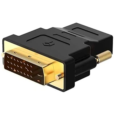 Abbildung von HeyNana DVI Adapter HDMI, bidirektionaler D HDMI Stecker mit vergoldeten Anschlüssen