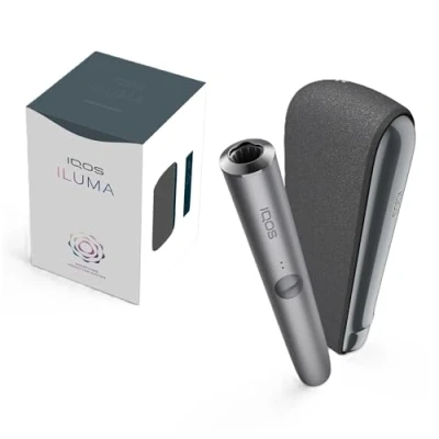 Abbildung von IQOS ILUMA Kit Pebble Grey Tabakerhitzer (in 5 Farben) für TEREA Tabaksticks unsere beste Alternative zur Zigarette