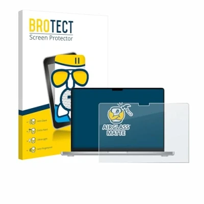 Abbildung von BROTECT Entspiegelungs Schutzglas für Apple MacBook Pro 14&quot; 2023 Schutz Folie Panzerfolie Glas Matt [Extrem Kratzfest 9H, Anti Reflex]