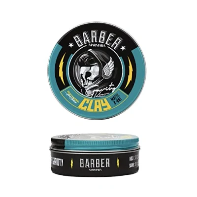 Abbildung von BARBER MARMARA CLAY Matte Hair Wax 100ml Haarwachs Männer Sehr Starker Halt mattwachs defining Paste modellier Haarpaste Barbershop Haar Herren Styling Wachs