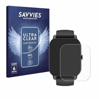 Abbildung von Savvies 6 Stück Schutzfolie für Aptkdoe P66D 1.85&quot; Displayschutz Folie Ultra Transparent