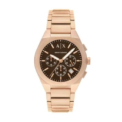 Abbildung von Armani Exchange Herren Uhr Roségold AX4188