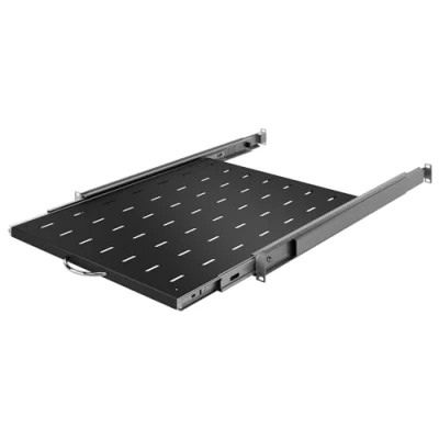Abbildung von Stalflex Server Fachboden 19 Zoll 1U 550mm Serverschrank Hergestellt aus Hochbelastbarer Stahl Universelles Ausziehbare Belüftetes Rackmontage Kragarmtablett