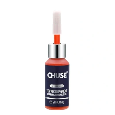 Abbildung von CHUSE T303 Orange rotes Microblading Mikropigment dauerhafte Make uptätowierungs Tinten kosmetische Farbe ging SGS, DermaTest 12 ml (0.4fl.oz)