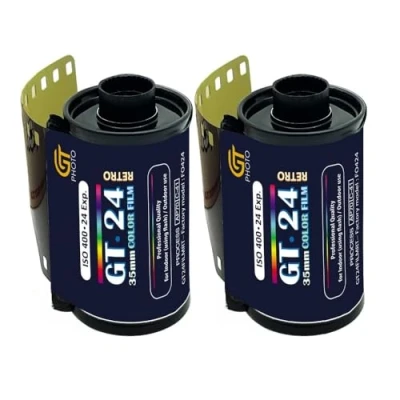 Abbildung von GT Photo Farbfilm GT24FILM 35 mm 2 Folien mit 24 Positionen ideal für Fotografie, Entwicklung und Qualitätsdruck