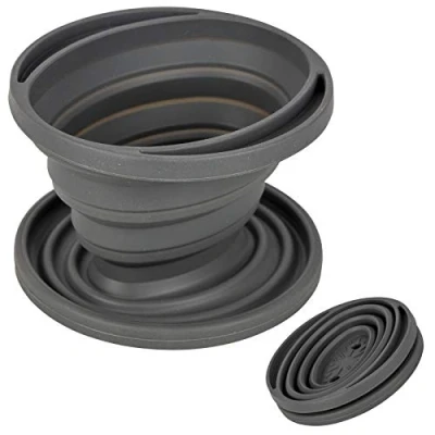 Abbildung von Bo Camp Permanentfilter Camping Kaffee Filter Tütenhalter, Silikon, Tee Bereiter Faltbar Silikon #2