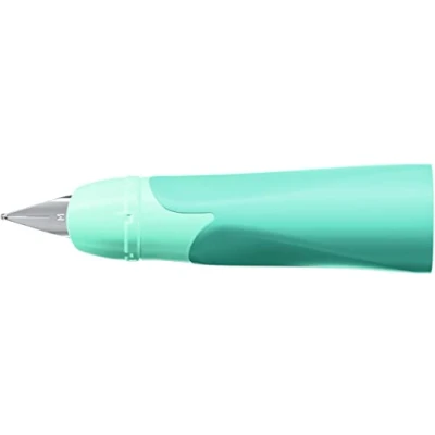 Abbildung von Rechtshänder Griffstück für ergonomischen Schulfüller mit Standard Feder M STABILO EASYbirdy Pastel in aqua grün/mint