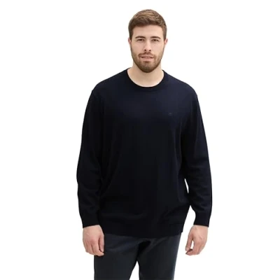 Abbildung von TOM Tailor Sweatshirt, Herren, Größe: 4XL, Knitted navy melange